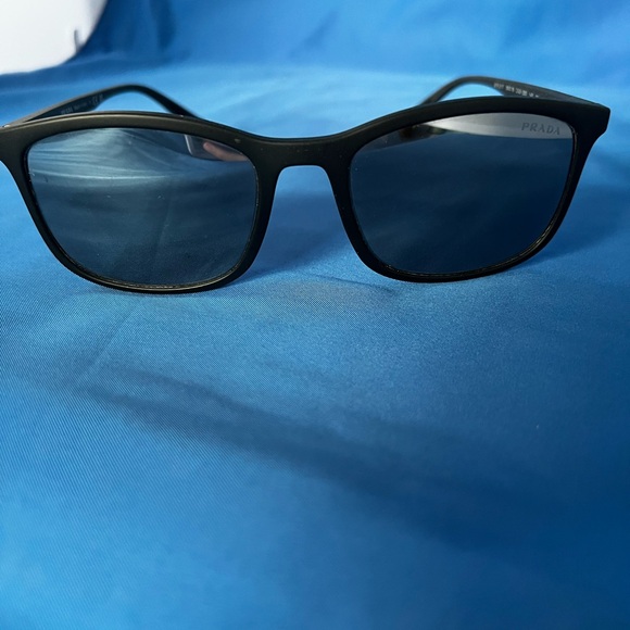 Prada Black Sunglasses with Silver Lenses - Picture 5 of 6